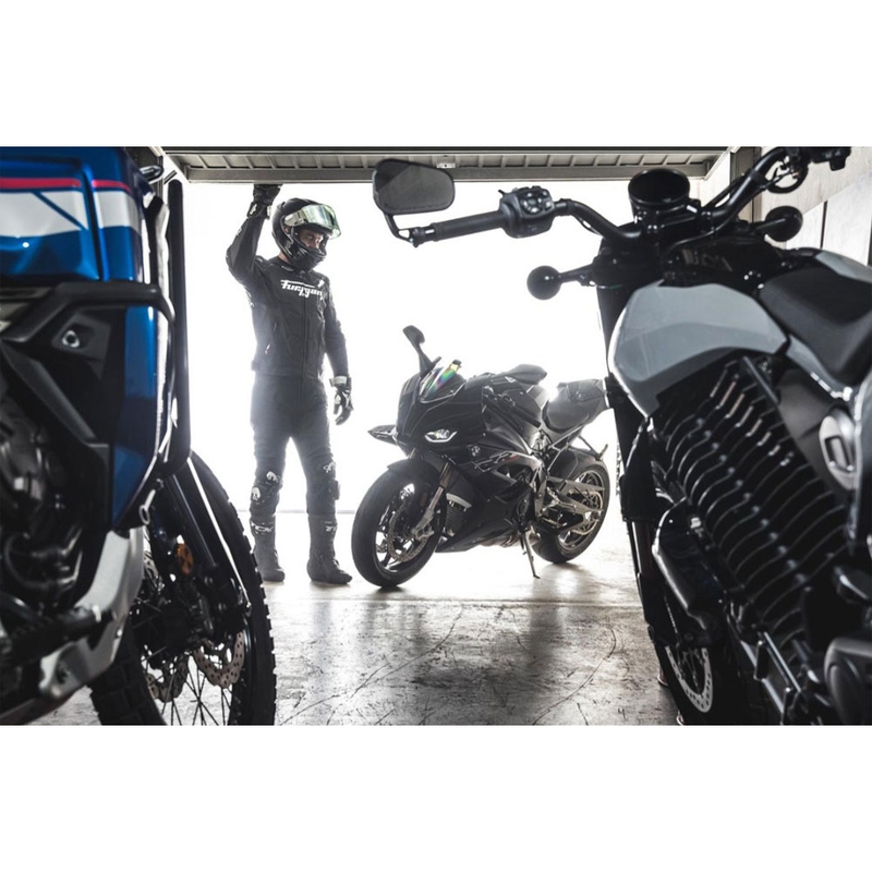 Kožená bunda na motorku Furygan Raptor Evo 3 čierno-biela