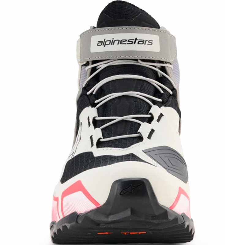 Dámske topánky na motorku Alpinestars Stella CR-X Drystar bielo-svetlo šedo-čierno-fluo ružové