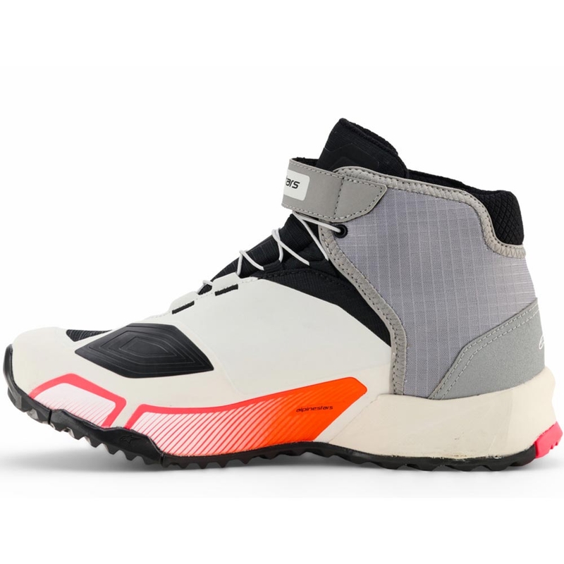 Dámske topánky na motorku Alpinestars Stella CR-X Drystar bielo-svetlo šedo-čierno-fluo ružové