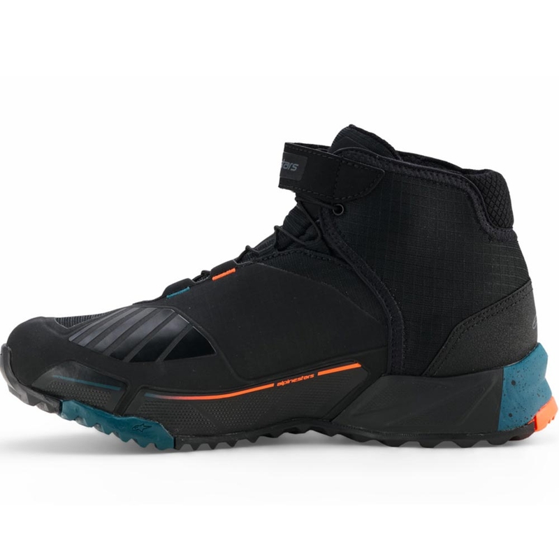 Topánky na motorku Alpinestars CR-X Drystar čierno-modro-fluo oranžové