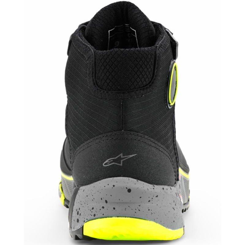 Topánky na motorku Alpinestars CR-X Drystar čierno-tmavo šedo-fluo žlté