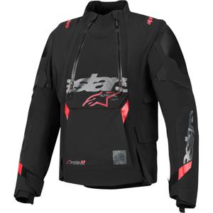 Bunda na motorku Alpinestars Halo PRO Drystar XF čierno-tmavo šedo-červená