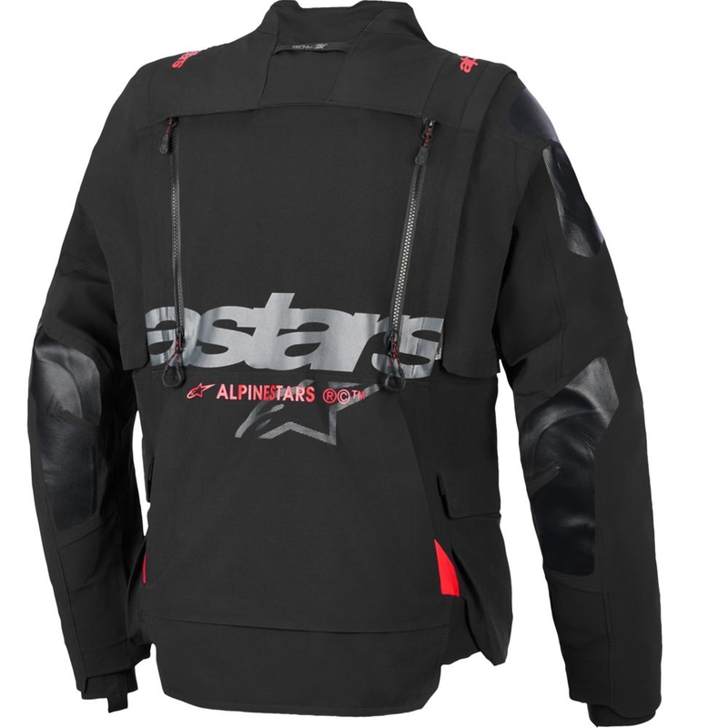 Bunda na motorku Alpinestars Halo PRO Drystar XF čierno-tmavo šedo-červená