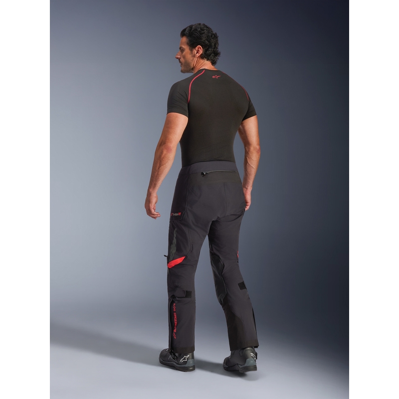 Nohavice na motorku Alpinestars Halo PRO Drystar XF čierno-tmavo šedo-červené