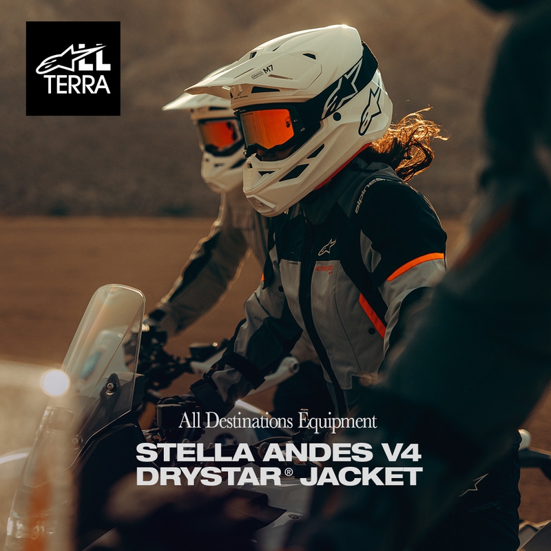 Dámska bunda na motorku Alpinestars Stella Andes V4 Drystar tmavo šedo-svetlo šedo-čierno-červená