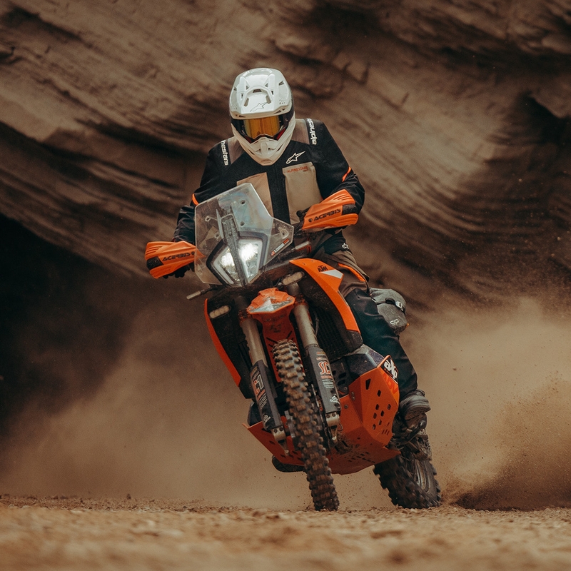 Bunda na motorku Alpinestars Andes V4 Drystar krémovo-svetlo hnedo-čierno-fluo oranžová