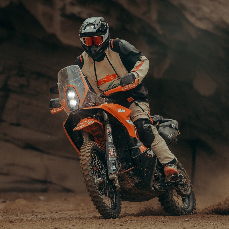 Bunda na motorku Alpinestars Halo PRO Drystar XF krémovo-čierno-červená