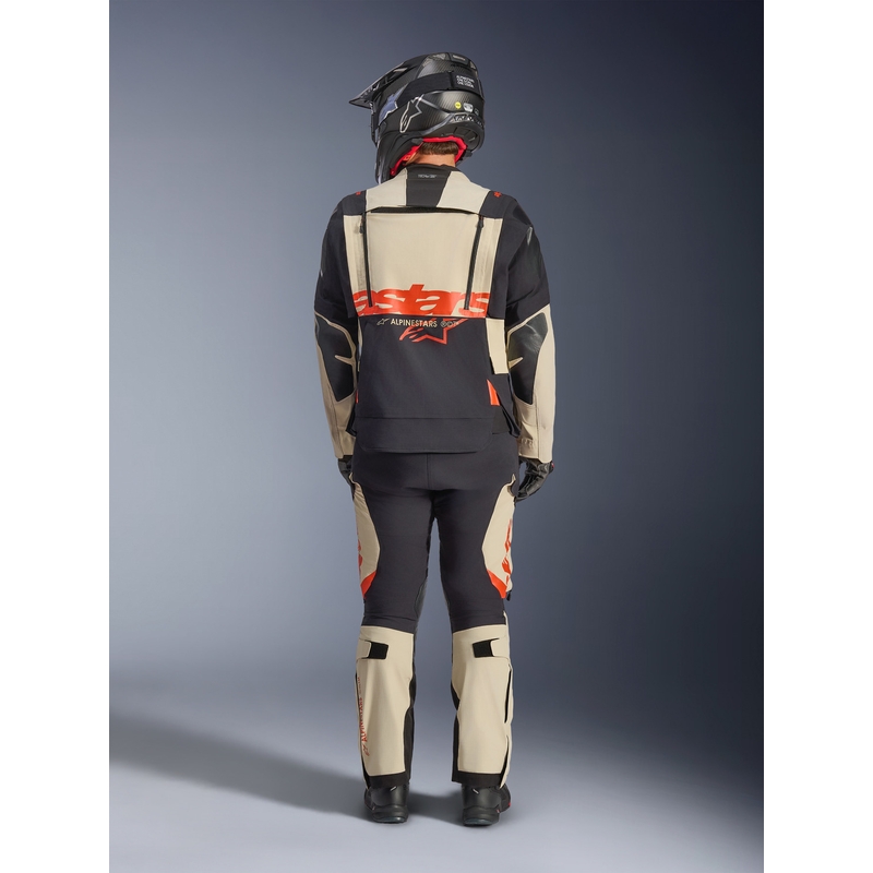 Bunda na motorku Alpinestars Halo PRO Drystar XF krémovo-čierno-červená