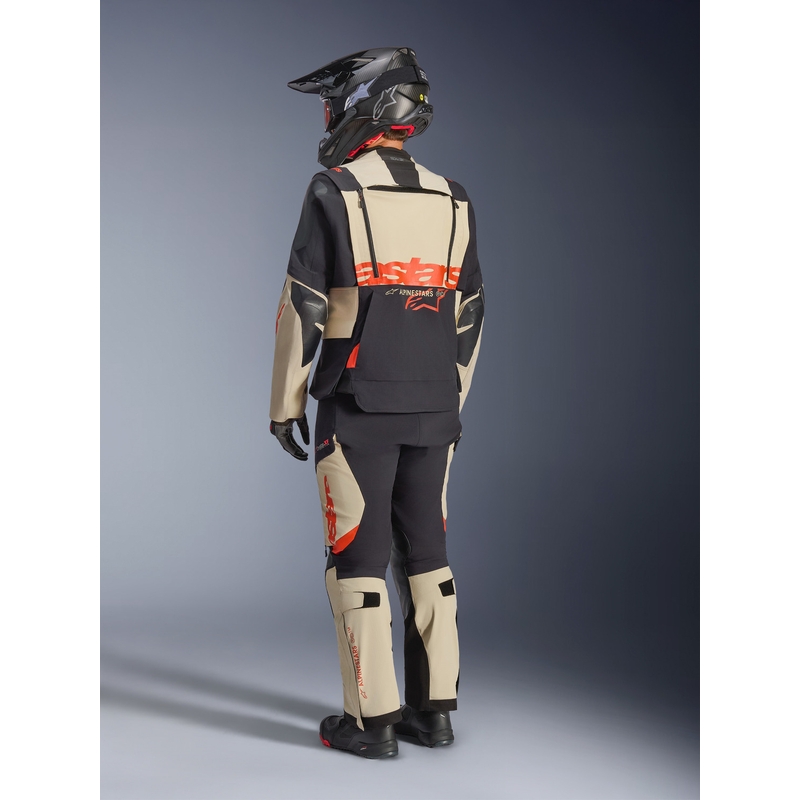 Bunda na motorku Alpinestars Halo PRO Drystar XF krémovo-čierno-červená