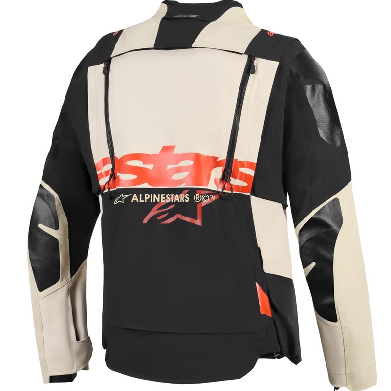 Bunda na motorku Alpinestars Halo PRO Drystar XF krémovo-čierno-červená