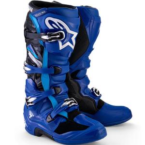 Motokrosové topánky Alpinestars TECH 7 YAMAHA kolekcia modro-bielo-čierne