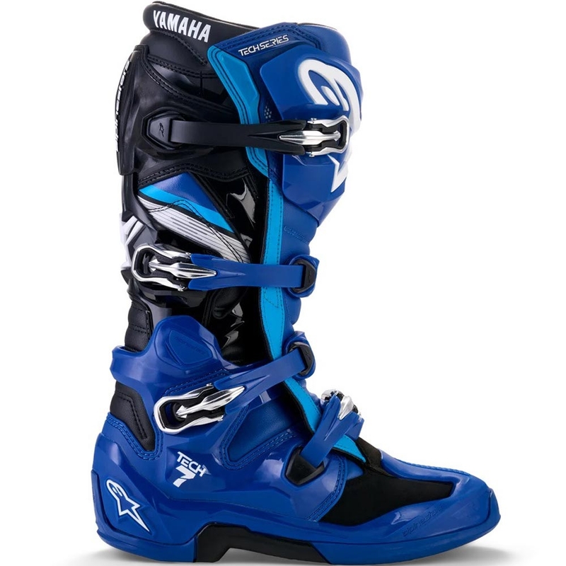 Motokrosové topánky Alpinestars TECH 7 YAMAHA kolekcia modro-bielo-čierne