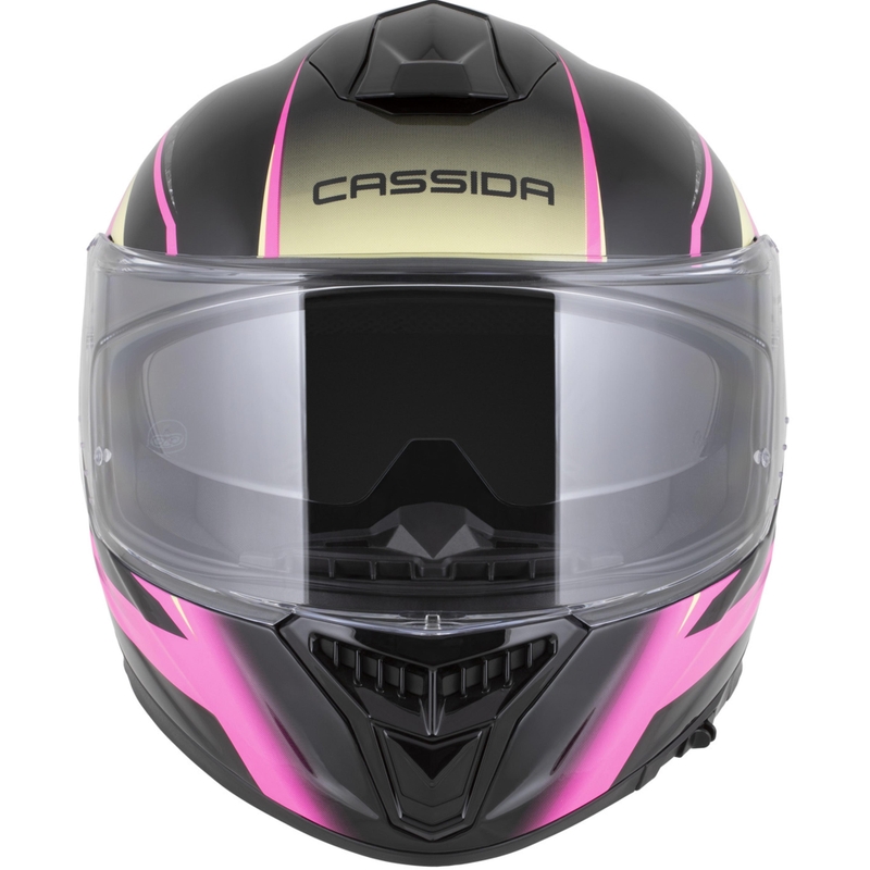 Integrálna helma na motorku Cassida Integral GTS 2.1 Mega čierno-ružovo-bielo-vanilková