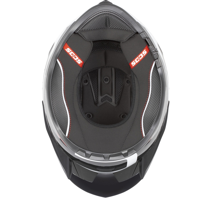 Integrálna helma na motorku Cassida Integral GTS 2.1 Mega čierno-bielo-červená