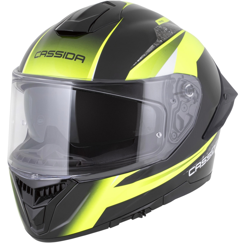 Integrálna helma na motorku Cassida Integral GTS 2.1 Mega čierno-fluo žlto-biela
