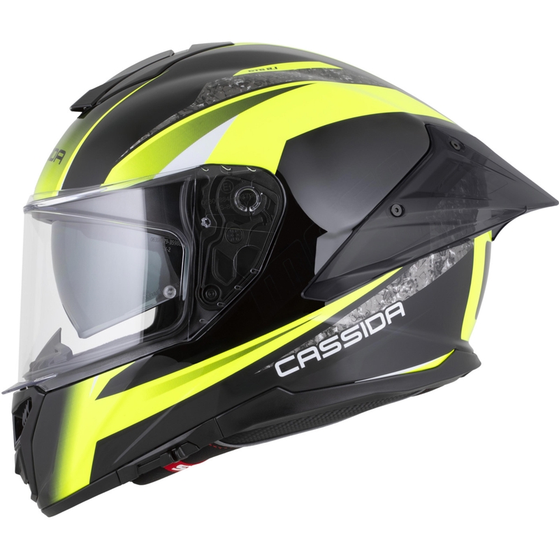 Integrálna helma na motorku Cassida Integral GTS 2.1 Mega čierno-fluo žlto-biela