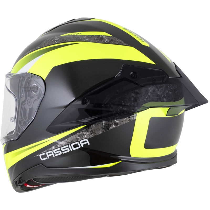 Integrálna helma na motorku Cassida Integral GTS 2.1 Mega čierno-fluo žlto-biela