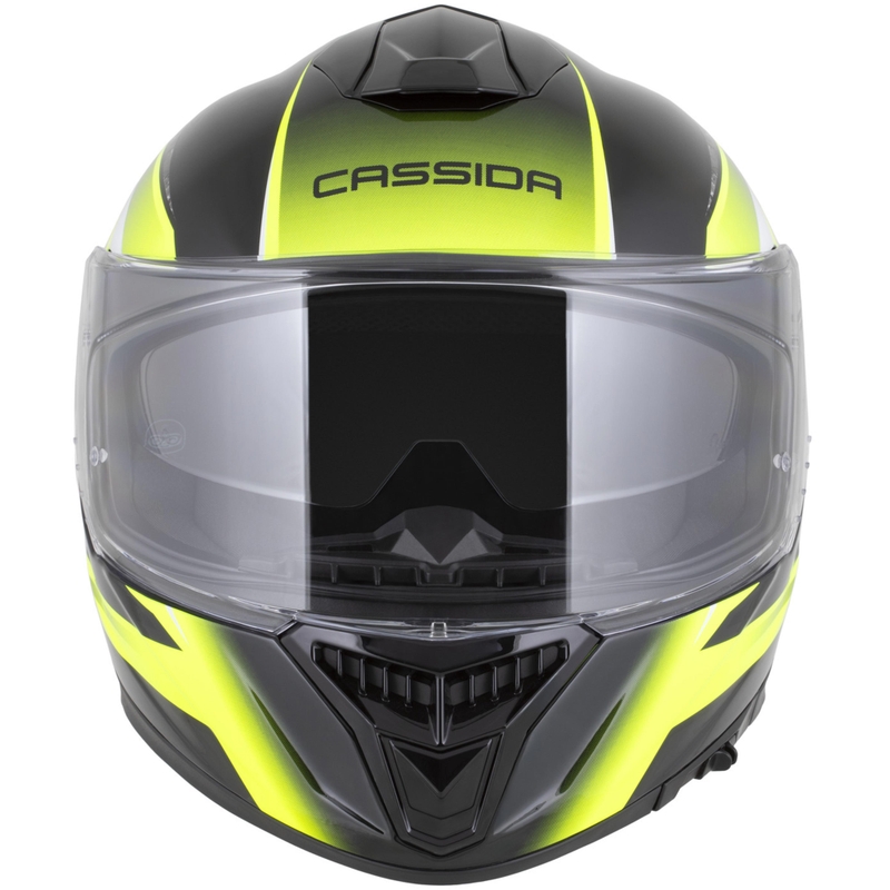 Integrálna helma na motorku Cassida Integral GTS 2.1 Mega čierno-fluo žlto-biela