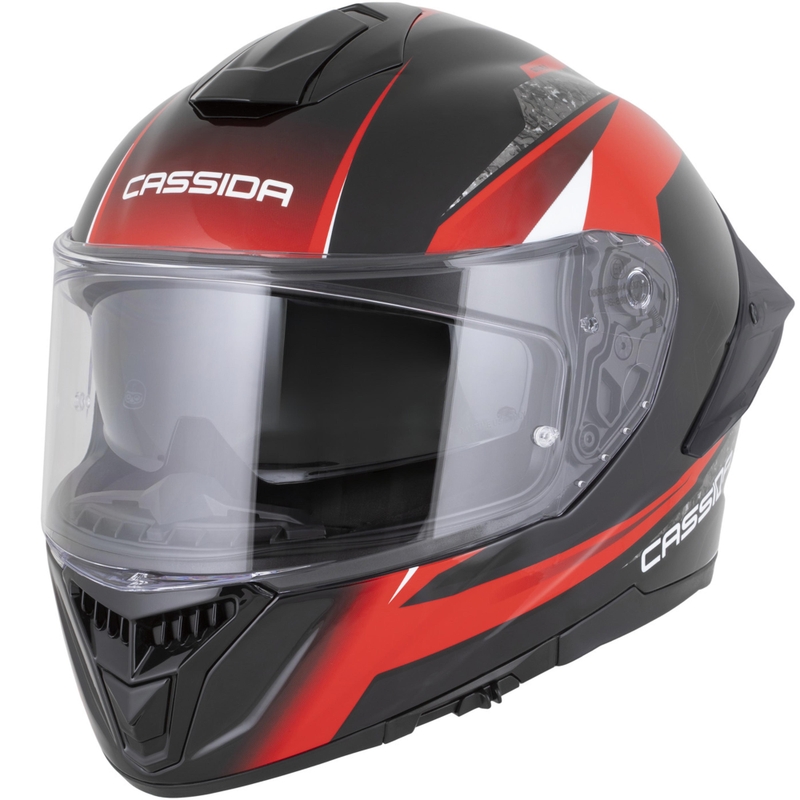 Integrálna helma na motorku Cassida Integral GTS 2.1 Mega čierno-červeno-biela