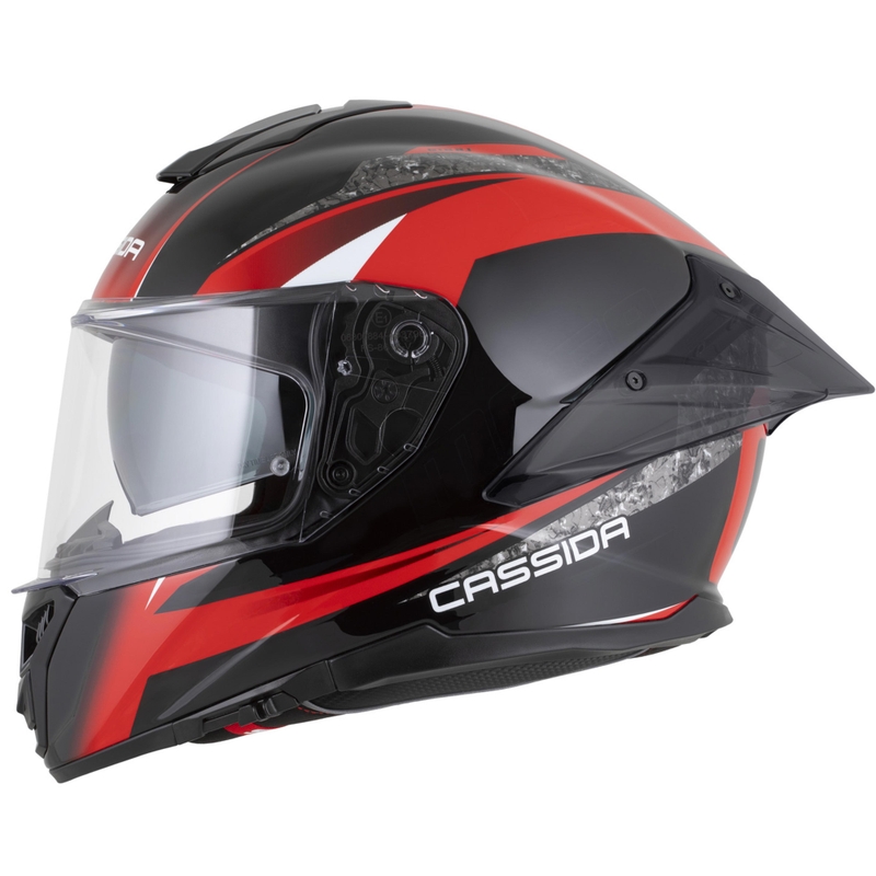 Integrálna helma na motorku Cassida Integral GTS 2.1 Mega čierno-červeno-biela