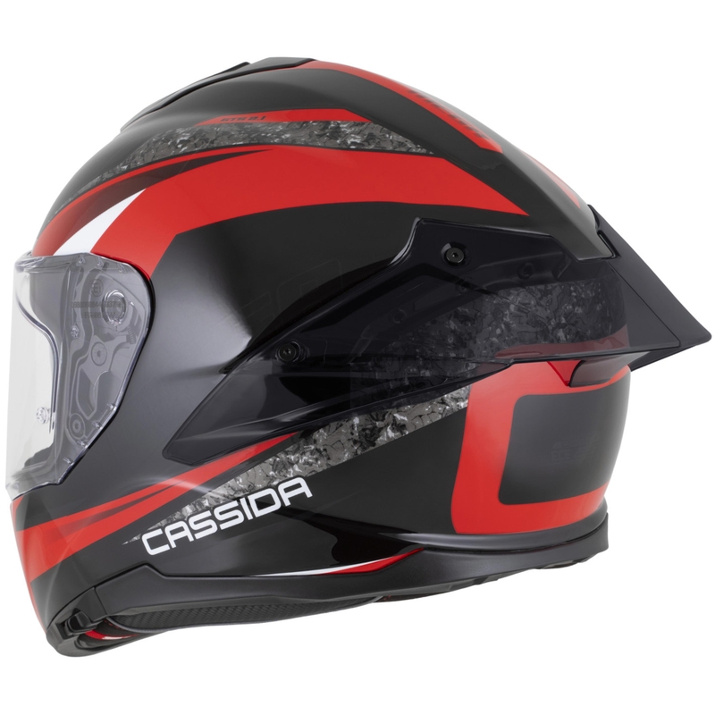 Integrálna helma na motorku Cassida Integral GTS 2.1 Mega čierno-červeno-biela