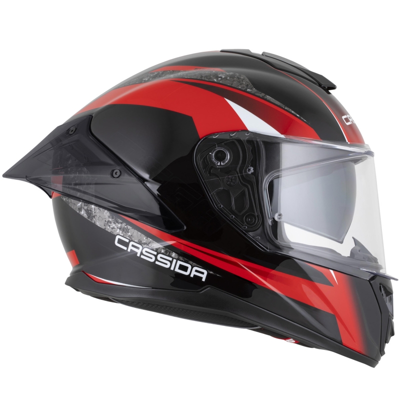 Integrálna helma na motorku Cassida Integral GTS 2.1 Mega čierno-červeno-biela