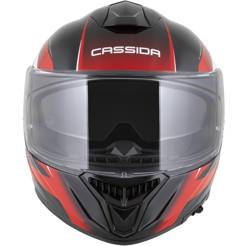 Integrálna helma na motorku Cassida Integral GTS 2.1 Mega čierno-červeno-biela
