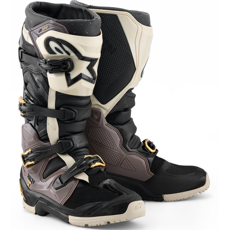 Topánky na motorku Alpinestars TECH 7 Enduro Drystar čierno-tmavo šedo-zlaté