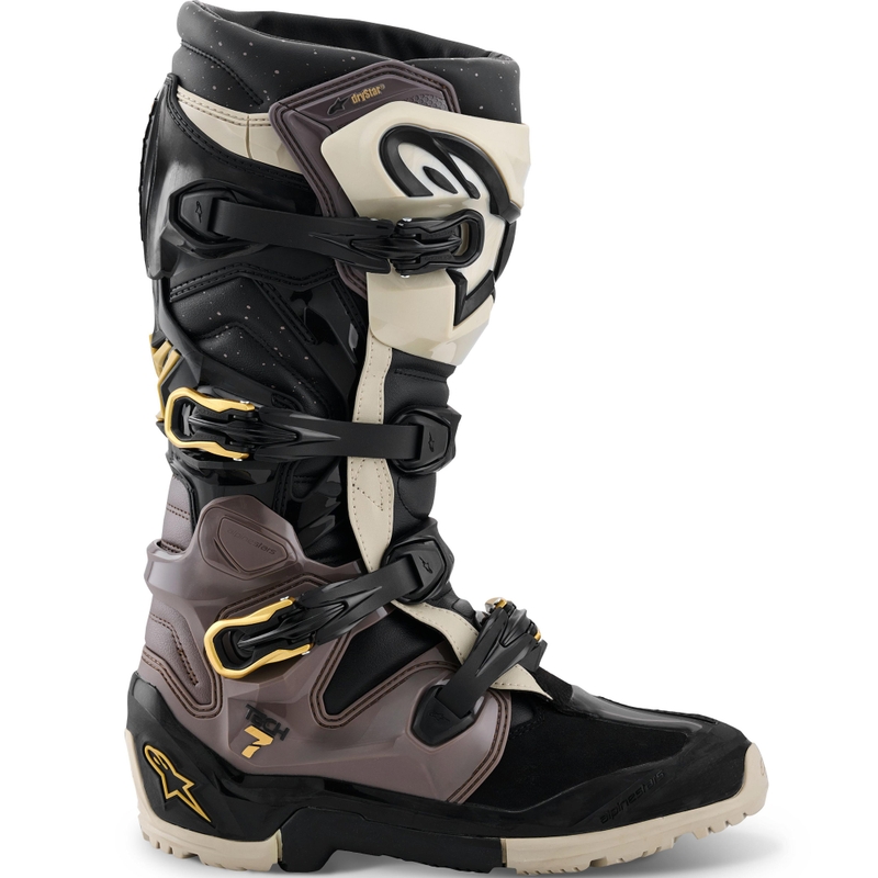 Topánky na motorku Alpinestars TECH 7 Enduro Drystar čierno-tmavo šedo-zlaté