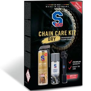 Sada starostlivosti o reťaz vr. transparentného maziva S100 Chain Care Kit (Dry Lube)