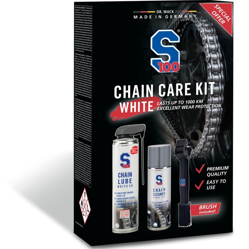 Sada starostlivosti o reťaz S100 Chain Care Kit (White Lube)