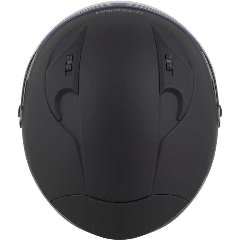 Otvorená helma na motorku Cassida Reflex 2.0 Safety matná čierno-šedo-reflexná strieborná