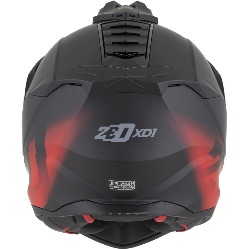 Enduro helma na motorku ZED XD1 matná čierno-červená