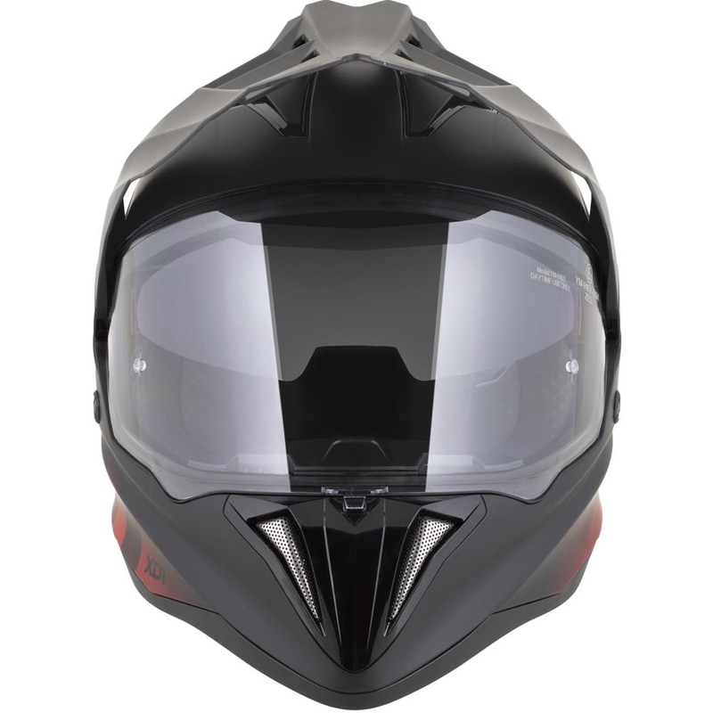 Enduro helma na motorku ZED XD1 matná čierno-červená