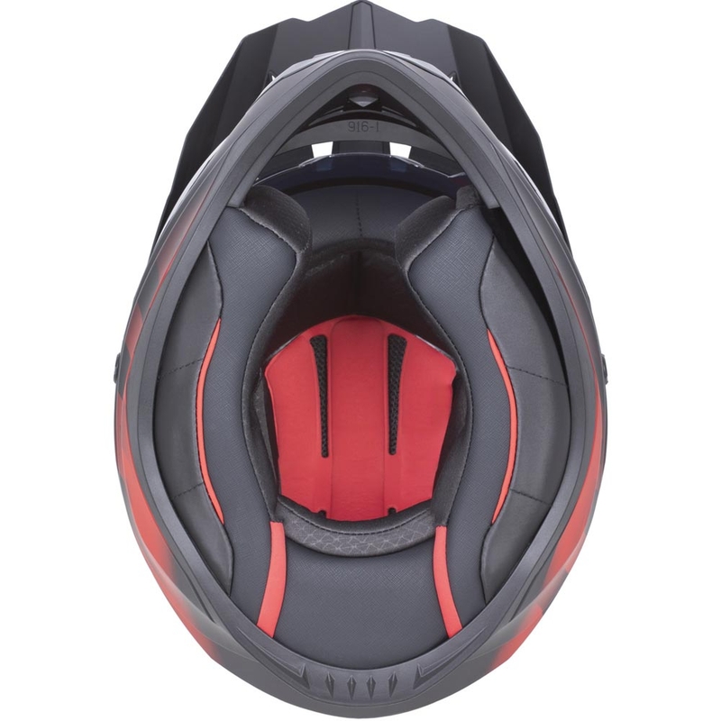 Enduro helma na motorku ZED XD1 matná čierno-červená