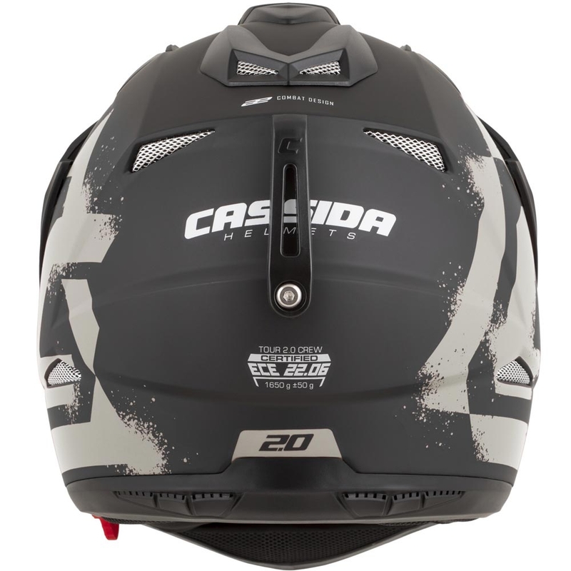 Enduro helma na motorku Cassida Tour 2.0 Crew matná čierno-piesková
