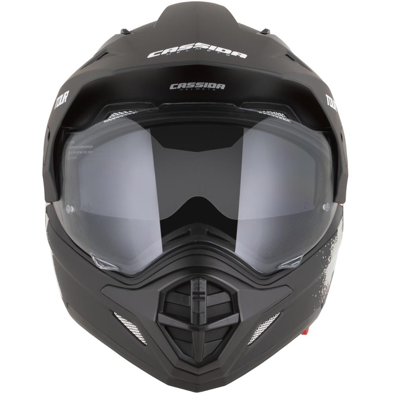 Enduro helma na motorku Cassida Tour 2.0 Crew matná čierno-piesková