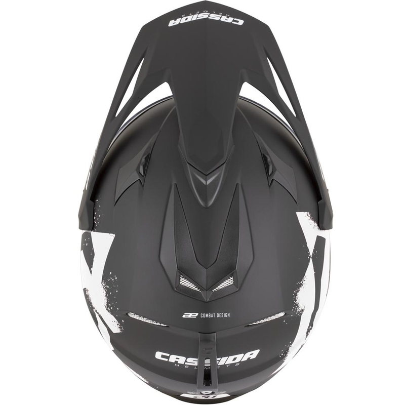 Enduro helma na motorku Cassida Tour 2.0 Crew matná čierno-biela