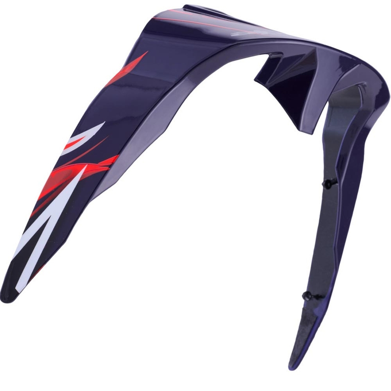 Aerodynamický spojler pre helmy na motorku Alpinestars Supertech R10 FLYTE štandardný profil matný modro-červeno-biely