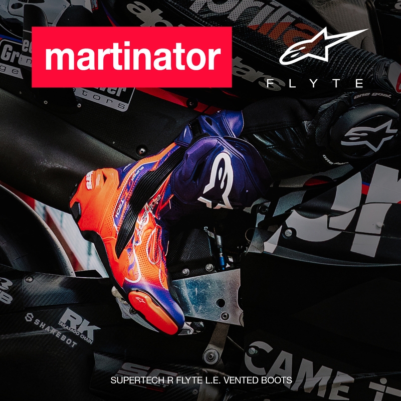 Topánky na motorku Alpinestars Supertech R Vented Flyte limitovaná edícia Jorge Martin fialovo-červeno-čierne