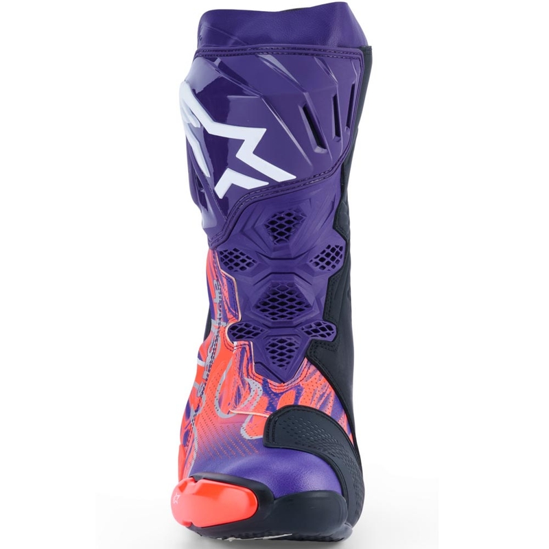 Topánky na motorku Alpinestars Supertech R Vented Flyte limitovaná edícia Jorge Martin fialovo-červeno-čierne