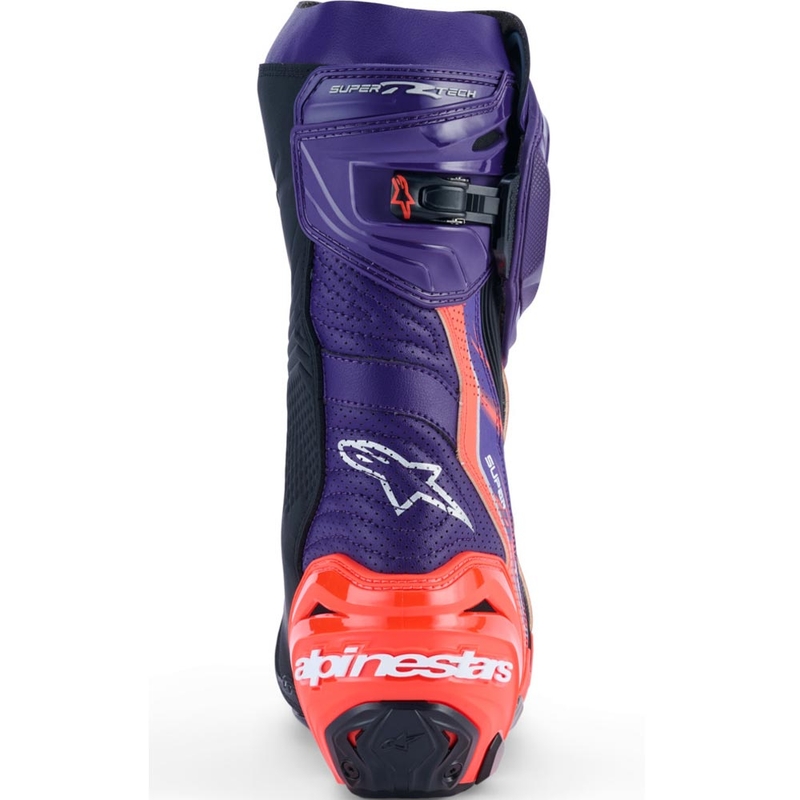 Topánky na motorku Alpinestars Supertech R Vented Flyte limitovaná edícia Jorge Martin fialovo-červeno-čierne