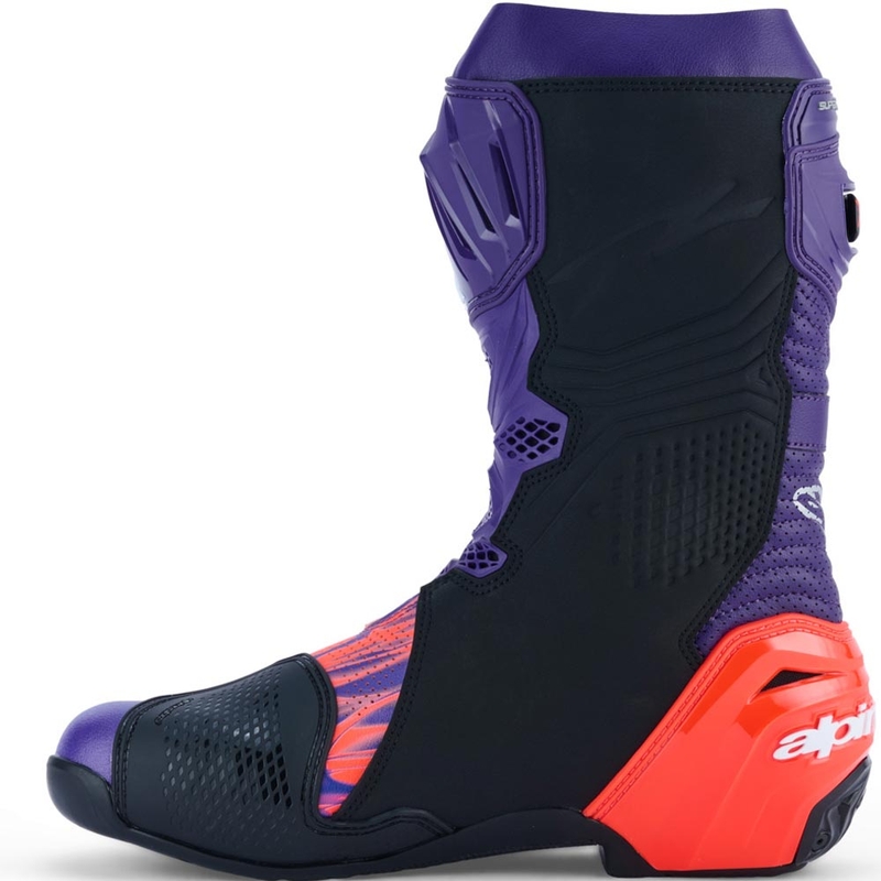 Topánky na motorku Alpinestars Supertech R Vented Flyte limitovaná edícia Jorge Martin fialovo-červeno-čierne