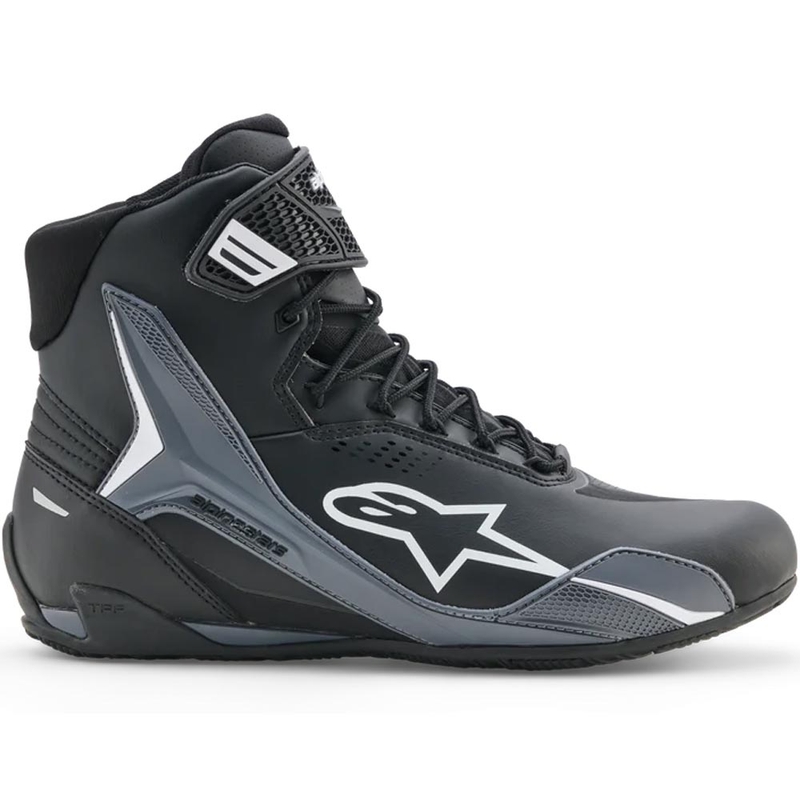 Topánky na motorku Alpinestars Faster-4 Drystar čierno-tmavo šedo-biele