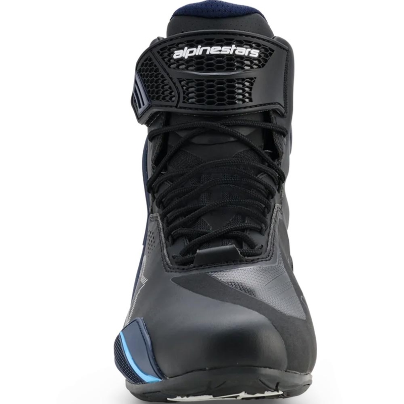 Topánky na motorku Alpinestars Faster-4 Drystar čierno-modro-biele