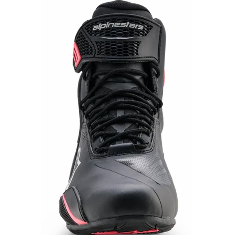 Dámske topánky na motorku Alpinestars Stella Faster-4 Drystar čierno-šedo-červené