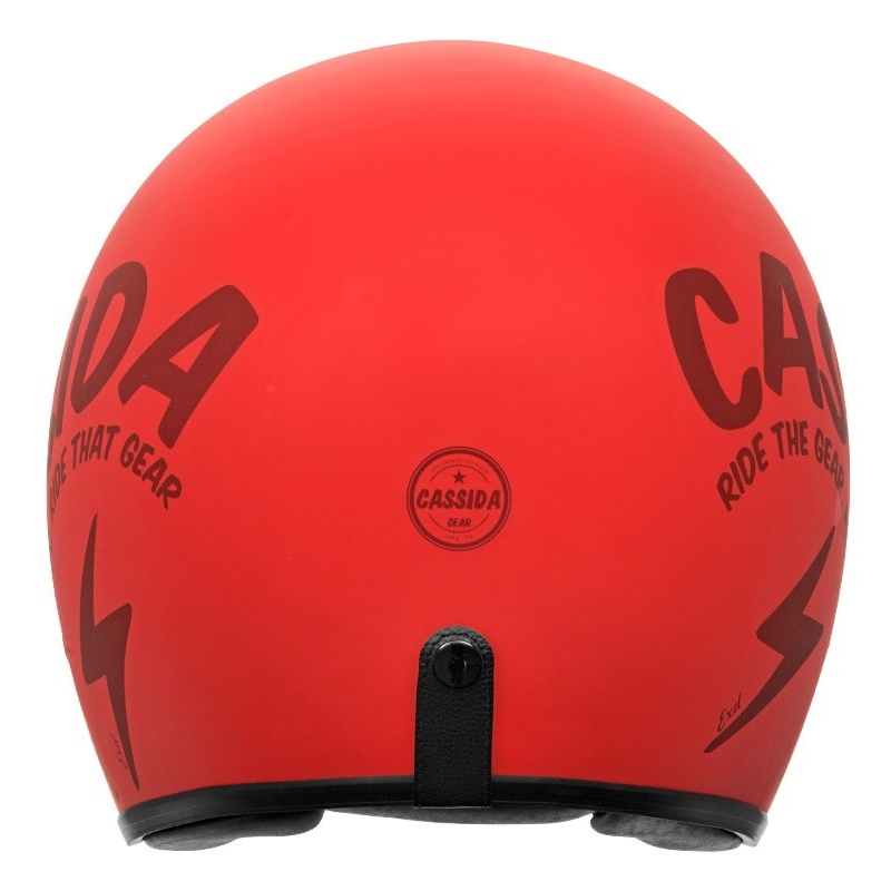Otvorená prilba na motocykel Cassida Oxygen Gear červeno-čierna