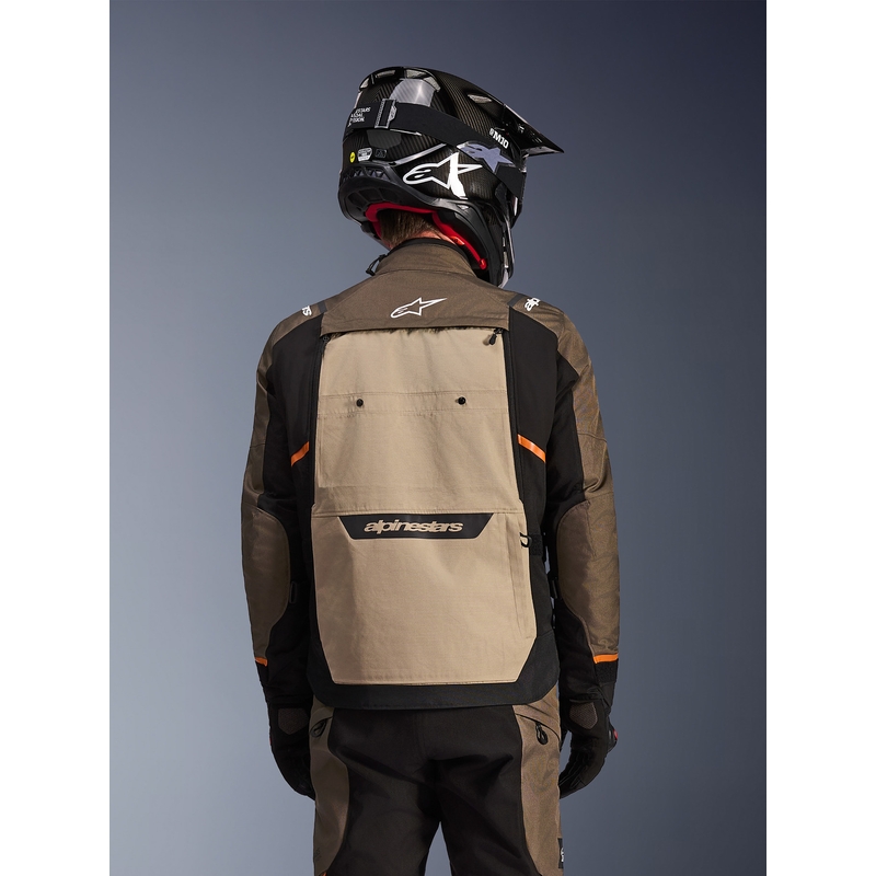 Bunda na motorku Alpinestars Cusco Drystar hnedo-čierna