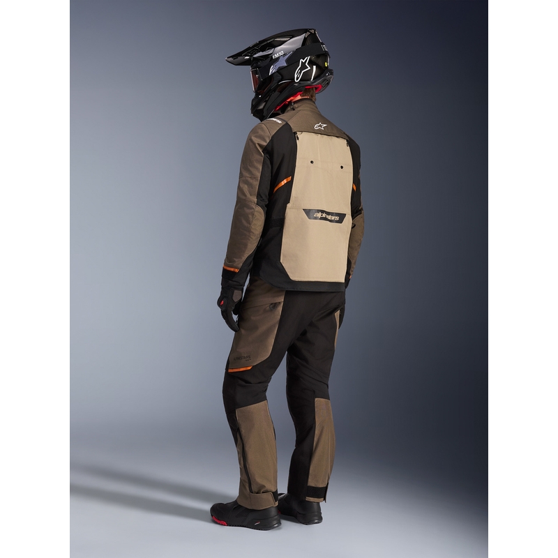 Bunda na motorku Alpinestars Cusco Drystar hnedo-čierna