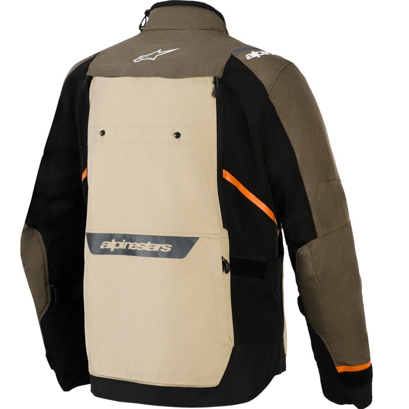 Bunda na motorku Alpinestars Cusco Drystar hnedo-čierna
